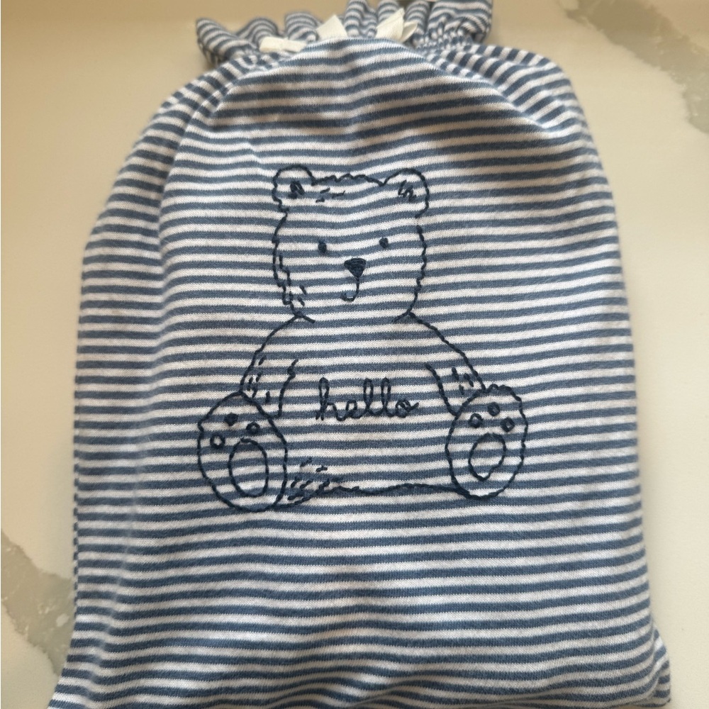 GAP Baby Striped Blue & White gift set